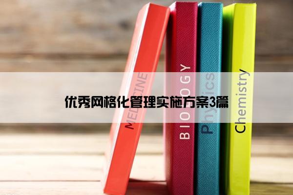 优秀网格化管理实施方案3篇