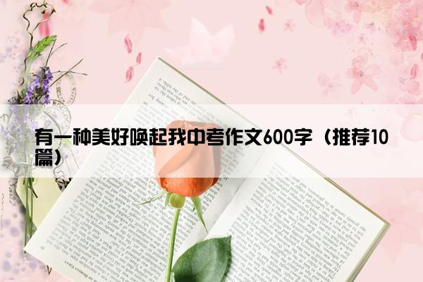 有一种美好唤起我中考作文600字（推荐10篇）